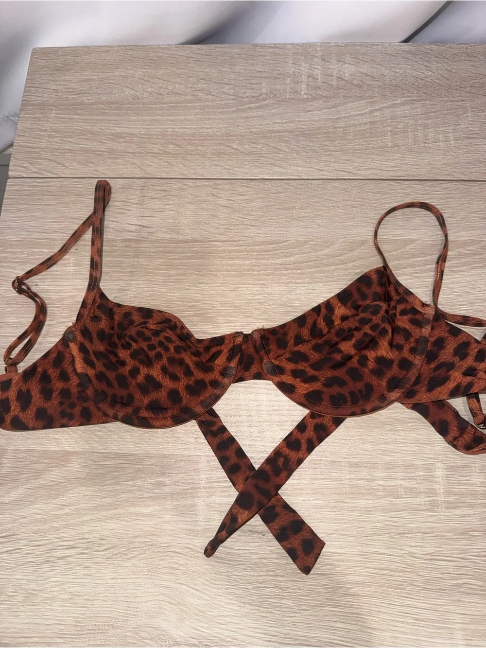 Leopard Print Monday Swimwear Bikini Top